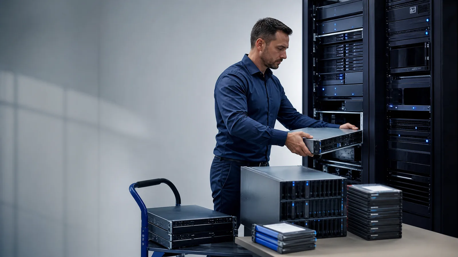 Предметная сцена, раскрывающая тему материала: Azure для бізнесу в Україні: регіони, дані, перенесення